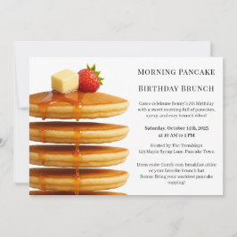 Convites Morning Pancake Birthday Brunch | Cozy Weekend