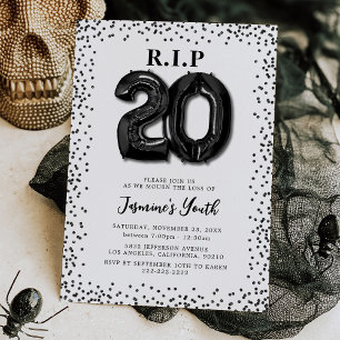 Convites Morte aos Meus Vinte Anos 30º Aniversário