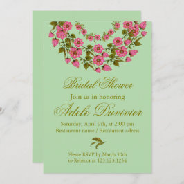 Convites Mortes Florais Rosa | CHÁ DE PANELA