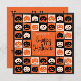 Convites Mosaico de abóbora do Halloween