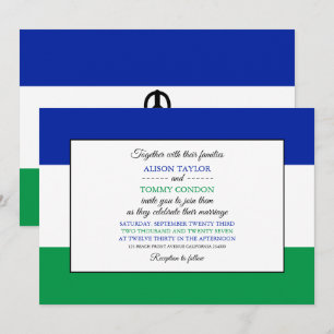 Convites Mosotho Flag, Flag of Lesotho Wedding