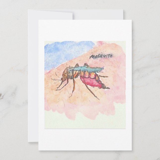 Convites Mosquito Greeting Card (Frente)