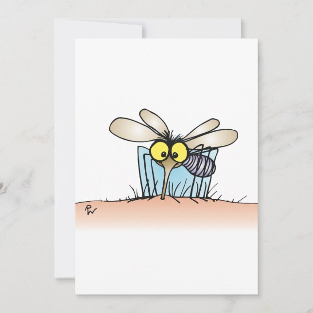 Convites Mosquito Invadindo Braços (Frente)