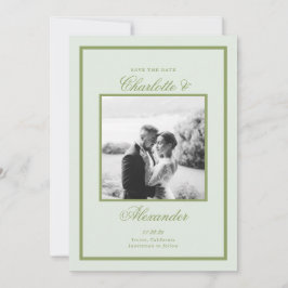 Convites Moss Green Estate Wedding Save the Date