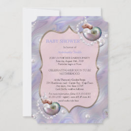 Convites Mother of Pearls giving Birth to a Baby Girl