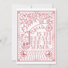 Convites Motivo do Natal Festivo da Estação