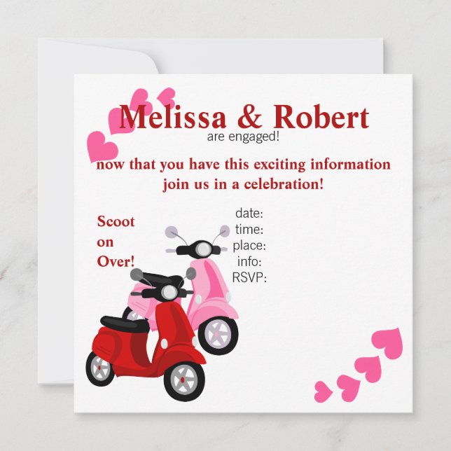 Convites Moto para dois! (Frente)