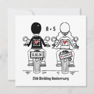 Convites Moto Personalizada de Casamento e Aniversário de C