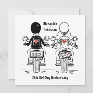 Convites Moto Personalizada de Casamento e Aniversário de C