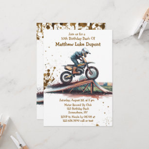 Convites Motobike Birthday Bash
