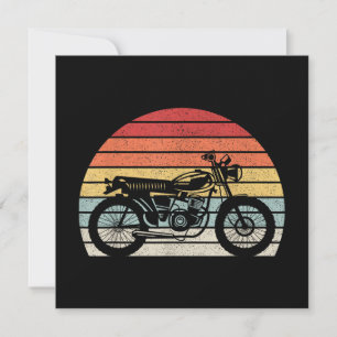 Convites Motocicleta Retro Vintage