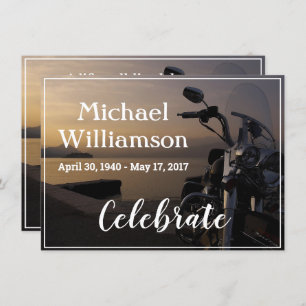 Convites Motociclo Próximo à Celebração da Vida da Água