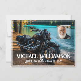 Convites Motociclo Próximo à Celebração da Vida da Água