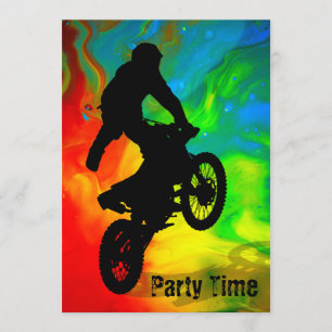 Convites Motocross solar da fusão