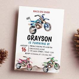 Convites Motomoto de corrida de natal Dirt Bike