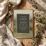 Convites Mountain Forest Rustic Elegant QR Code Wedding<br><div class="desc">Mountain Forest Rustic Elegant QR Code Wedding Invitation</div>