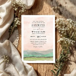 Convites Mountains Countryside Rustic QR Code Wedding<br><div class="desc">Mountains Countryside Rustic QR Code Wedding</div>