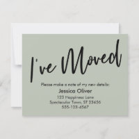 Movi a moderna carta verde de sábio de escrita man