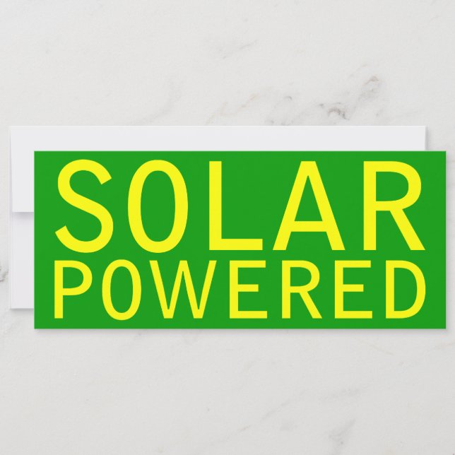Convites movido a energia solar (Frente)