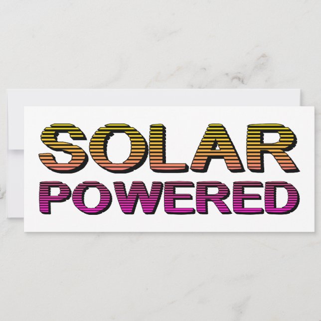 Convites movido a energia solar (Frente)