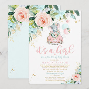 Convites Movimento Elefante Por Rosa Rosa Rosa Rosa De Conv