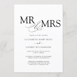 Convites MR & MRS Wedding