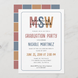 Convites MSW Master of Social Work Graduation
