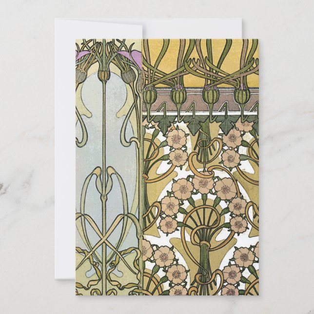 Convites Mucha - Art Nouveau Decoratifs 1901 (Frente)
