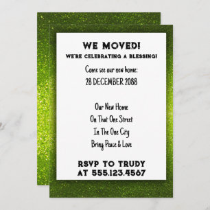 Convites Mudamos para casa abençoando o novo Partido do Aqu