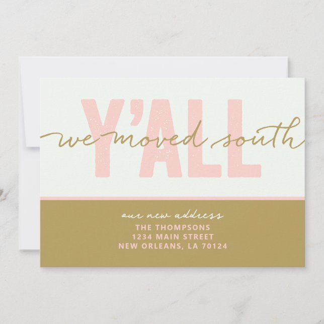 Convites Mudamos Para O Sul, Anunciamos (Frente)