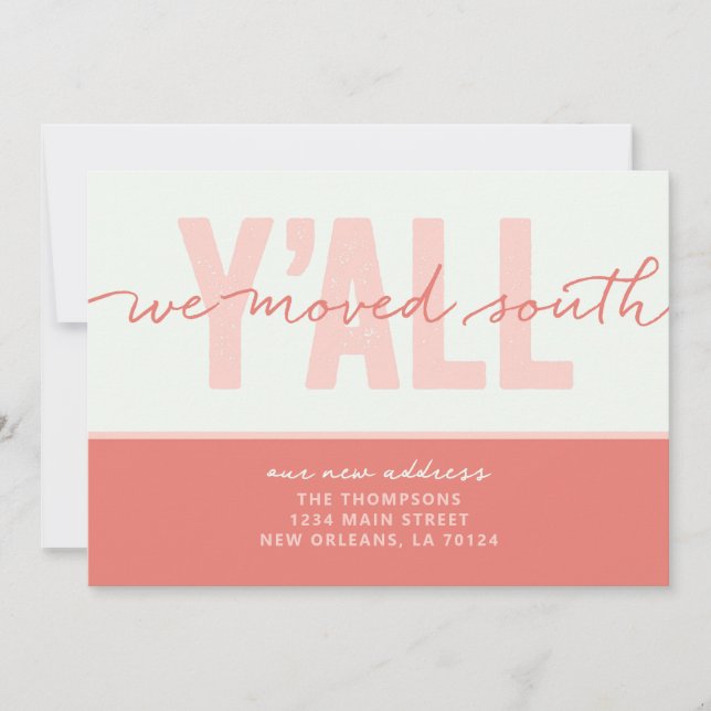 Convites Mudamos Para O Sul, Anunciamos (Frente)