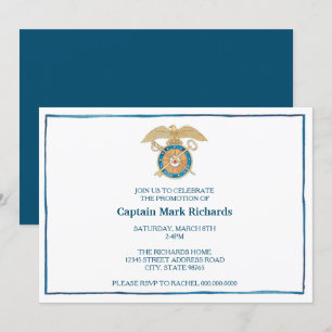 Convites Mudança de Comando de Promoção do Quartermaster