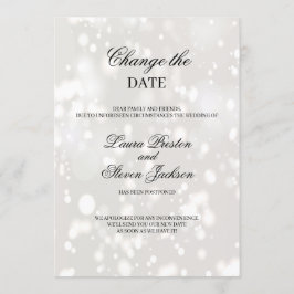 Convites Mudança de Data de Casamento Adiada Moderna