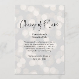 Convites Mudança de Data Negócios ou Evento Pessoal COVID 1