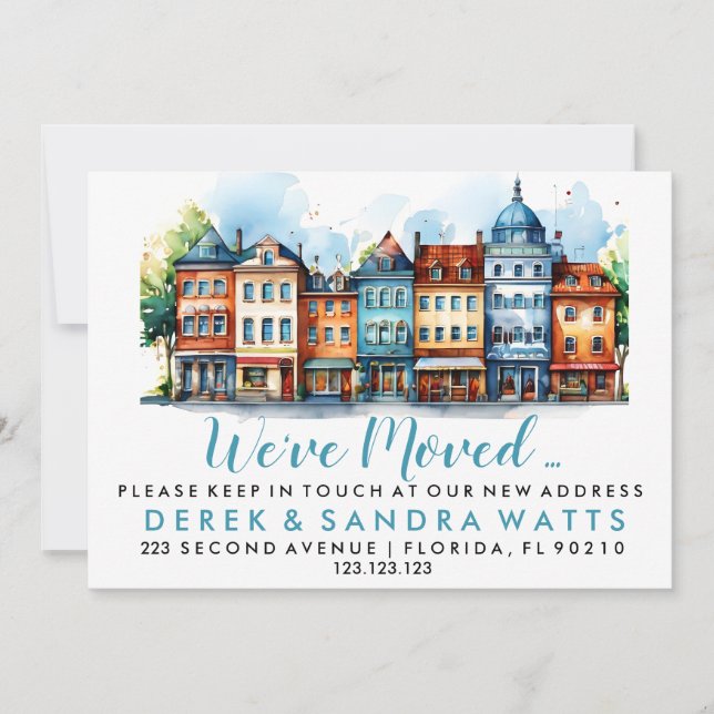 Convites Mudança de endereço que mudamos de rua (Frente)