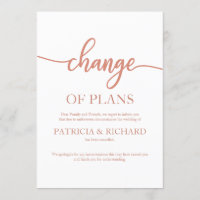 Mudança De Planos Casamento Adiado Rosa Dourado