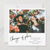 Mudança de planos Foto instantânea e tipografia