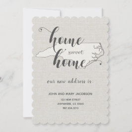 Convites Mudando para North Carolina Home Sweet Home