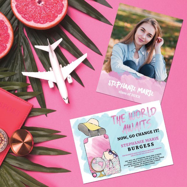 Convites Mude o lançamento mundial de graduação de fotos (Criador carregado)