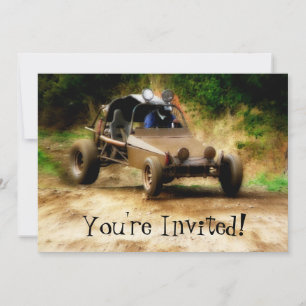 Convites Mudfest de Dune Buggy personalizável - você é c