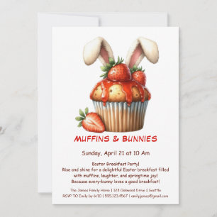 Convites Muffins & Manhãs – Festa de Breakfast de Páscoa 