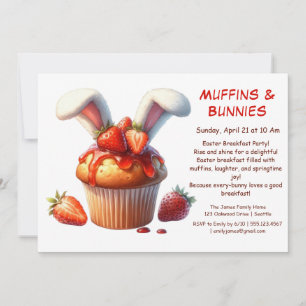 Convites Muffins & Manhãs – Festa de Breakfast de Páscoa