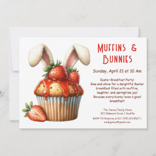 Convites Muffins & Manhãs – Festa de Breakfast de Páscoa