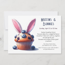 Convites Muffins & Manhãs – Festa de Café da Manhã de Pásco