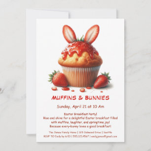 Convites Muffins & Manhãs – Festa de Café da Manhã de Pásco