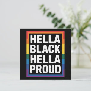 Convites Muito Negro Muito Orgulhoso Orgulho Gay Afro-Ameri