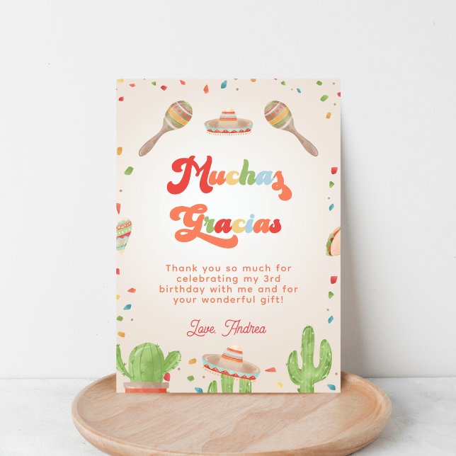 Convites Muito obrigado Festa Groovy Colorida Aniversário I (Criador carregado)