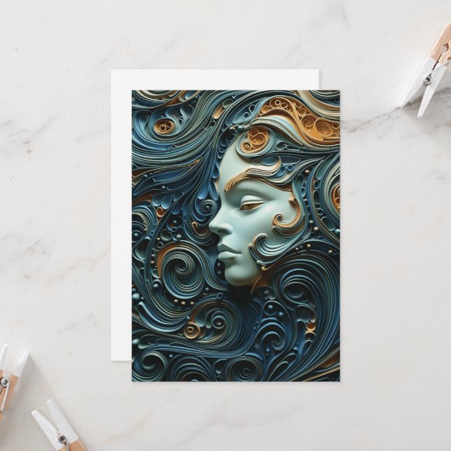 Convites Mulher ao Luar Arte 3D (Frente/Verso In Situ)