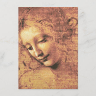 Convites Mulher bonita por Leonardo da Vinci