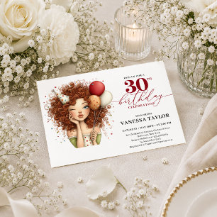 Convites Mulher Caprichosa Aniversário de 30 anos Festa Ver